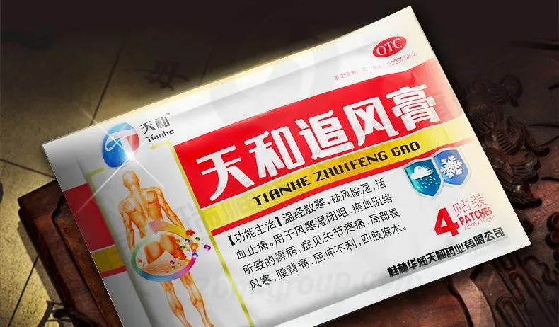 Способ применения оригинального обезболивающего пластыря Тяньхэ Чжуйфэн Гао
