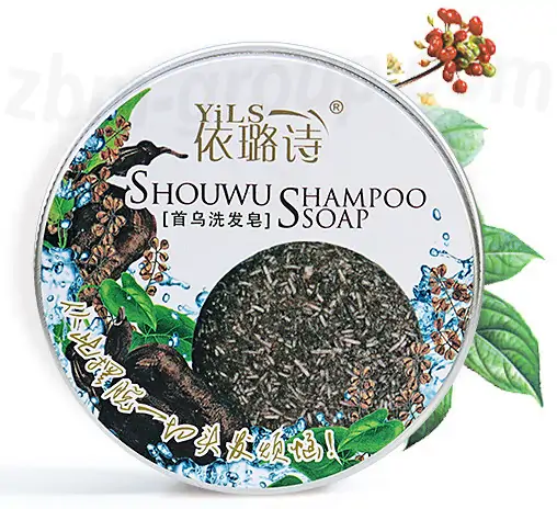 Оригинальная упаковка с логотипом YILS Shouwu Shampoo Soap
