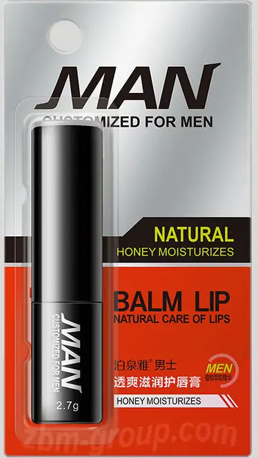 Оригинальная упаковка с логотипом бальзама Lip Balm Man BIOAQUA
